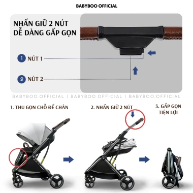 Xe đẩy gấp gọn COBALLE đa năng, đảo chiều, màn che kín toàn thân, Bảo hành 2 năm - 2.58 triệu 8