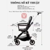 Xe Đẩy Gấp Gọn Đảo Chiều V‑Baby Q2 – Khung Thép Cacbon, Dây Khóa An Toàn, Đệm Da Xịn, Giá 850.000₫ 2