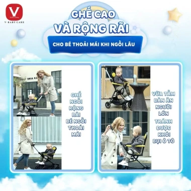 Xe Đẩy Gấp Gọn Đảo Chiều V‑Baby Q2 – Khung Thép Cacbon, Dây Khóa An Toàn, Đệm Da Xịn, Giá 850.000₫ 3 Xe Đẩy Gấp Gọn Đảo Chiều V‑Baby Q2 – Khung Thép Cacbon, Dây Khóa An Toàn, Đệm Da Xịn, Giá 850.000₫ 3