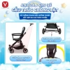 Xe Đẩy Gấp Gọn Đảo Chiều V‑Baby Q2 – Khung Thép Cacbon, Dây Khóa An Toàn, Đệm Da Xịn, Giá 850.000₫ 5