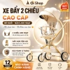 Xe đẩy gấp gọn du lịch G500 cho bé sơ sinh - 3 tư thế đảo chiều giảm xóc, tặng bàn ăn
