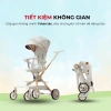 Xe đẩy gấp gọn du lịch G500 cho bé sơ sinh - 3 tư thế đảo chiều giảm xóc, tặng bàn ăn 6