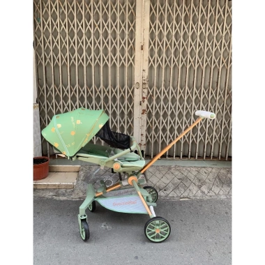 Xe đẩy gấp gọn du lịch G500 cho bé sơ sinh - 3 tư thế đảo chiều giảm xóc, tặng bàn ăn