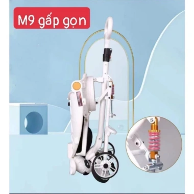 Xe Đẩy Gấp Gọn Du Lịch M9 Xoay 360 Ngồi Nằm Ngả Lưng CORGI.MALL Giá 700.700₫