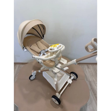 Xe đẩy gấp gọn du lịch MT1 PLUS - Mone Hàn Quốc S12 S15 S18 kèm bàn ăn dặm và cốc đựng bình sữa, giảm 22%