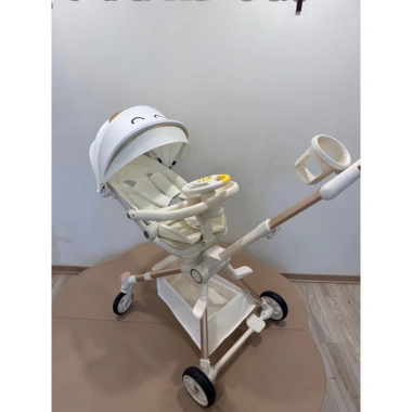 Xe đẩy gấp gọn du lịch MT1 PLUS - Mone Hàn Quốc S12 S15 S18 kèm bàn ăn dặm và cốc đựng bình sữa, giảm 22% 2