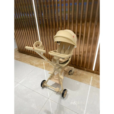 Xe đẩy gấp gọn du lịch MT1 PLUS - Mone Hàn Quốc S12 S15 S18 kèm bàn ăn dặm và cốc đựng bình sữa, giảm 22% 6