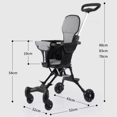 Xe Đẩy Gấp Gọn Forbic Cho Bé - Mái Che, Đệm Ngồi, Chính Hãng, Giá 349.999 VND 2