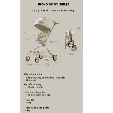 Xe đẩy gấp gọn K8 K1 M2 M9 - kèm bàn ăn, vô lăng nhạc, BH 1 năm, Dino Baby, 550.000₫