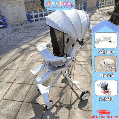 Xe đẩy gấp gọn LAVIVA M9 M8 M2 2 chiều 3 tư thế, cho bé 2 tháng‑6 tuổi, giá 550k