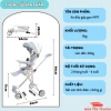 Xe đẩy gấp gọn LAVIVA M9 M8 M2 2 chiều 3 tư thế, cho bé 2 tháng‑6 tuổi, giá 550k 4