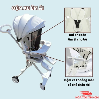 Xe đẩy gấp gọn LAVIVA M9 M8 M2 2 chiều 3 tư thế, cho bé 2 tháng‑6 tuổi, giá 550k