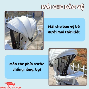 Xe đẩy gấp gọn LAVIVA M9 M8 M2 2 chiều 3 tư thế, cho bé 2 tháng‑6 tuổi, giá 550k