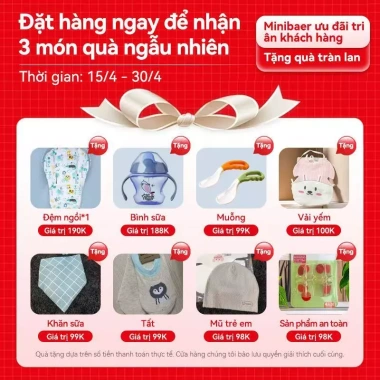 Xe đẩy gấp gọn MiniBear Nhật Bản PRO M1 MB1 cho bé 0‑3 tuổi, tiện lợi, chống nắng