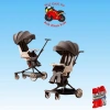 Xe đẩy gấp gọn V9 cho bé du lịch 2 chiều, ngả 4 tư thế cao cấp - Anh Khoa Kids