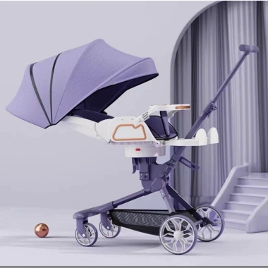 Xe đẩy gấp gọn V9 cho bé du lịch 2 chiều, ngả 4 tư thế cao cấp - Anh Khoa Kids