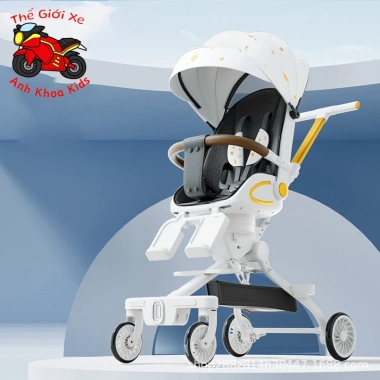 Xe đẩy gấp gọn V9 cho bé du lịch 2 chiều, ngả 4 tư thế cao cấp - Anh Khoa Kids