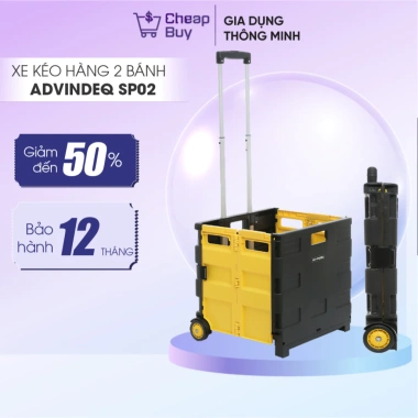 Xe đẩy hàng 2 bánh 40kg gấp gọn nhập khẩu ADVINDEQ HT-SP02 - Đa năng 60L kéo vali siêu nhẹ