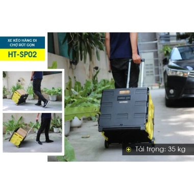 Xe đẩy hàng 2 bánh 40kg gấp gọn nhập khẩu ADVINDEQ HT-SP02 - Đa năng 60L kéo vali siêu nhẹ