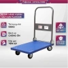 Xe đẩy hàng 4 bánh gấp gọn 100kg FUJIHOME, bánh cao su êm, kéo sàn nhựa thép - 684.000₫