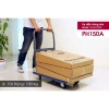 Xe đẩy hàng 4 bánh gấp gọn 100kg FUJIHOME, bánh cao su êm, kéo sàn nhựa thép - 684.000₫ 3