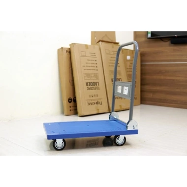 Xe đẩy hàng 4 bánh gấp gọn 100kg FUJIHOME, bánh cao su êm, kéo sàn nhựa thép - 684.000₫ 8