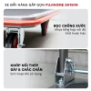 Xe đẩy hàng 4 bánh gấp gọn 150kg Fujihome, bánh cao su, khóa chống ồn, đa năng - 684.000 VND 4