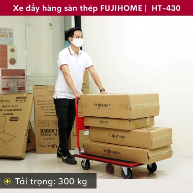 Xe đẩy hàng 4 bánh gấp gọn 300kg Fujihome bánh cao su siêu bền, giảm tiếng ồn, đa năng, giá chỉ 684.000đ 2 Xe đẩy hàng 4 bánh gấp gọn 300kg Fujihome bánh cao su siêu bền, giảm tiếng ồn, đa năng, giá chỉ 684.000đ 2