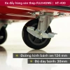 Xe đẩy hàng 4 bánh gấp gọn 300kg Fujihome bánh cao su siêu bền, giảm tiếng ồn, đa năng, giá chỉ 684.000đ 5