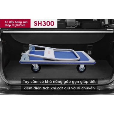 Xe đẩy hàng 4 bánh gấp gọn FUJIHOME 150‑300kg, bánh cao su siêu bền, chống ồn, đa năng - 684.000đ 5 Xe đẩy hàng 4 bánh gấp gọn FUJIHOME 150‑300kg, bánh cao su siêu bền, chống ồn, đa năng - 684.000đ 5