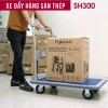 Xe đẩy hàng 4 bánh gấp gọn FUJIHOME 200kg, chịu lực, bánh xe chống ồn, bảo hành 1 năm - Giá chỉ 684.000 2
