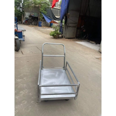 Xe đẩy hàng 4 bánh gấp gọn kèm thanh chắn chống trôi Giá ưu đãi 1,050,000₫