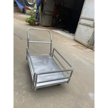 Xe đẩy hàng 4 bánh gấp gọn kèm thanh chắn chống trôi Giá ưu đãi 1,050,000₫