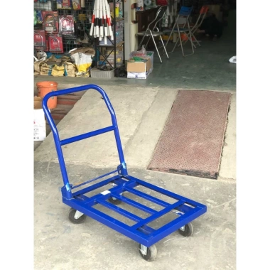 Xe đẩy hàng 4 bánh tải 500kg, 50x70cm, gấp gọn nhanh Giá xưởng 999.000 VND