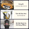 Xe đẩy hàng AURAWELL 200-800kg khung thép, bánh xe phổ thông/phanh, giá 649.000 4