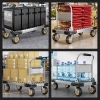 Xe đẩy hàng AURAWELL 200-800kg khung thép, bánh xe phổ thông/phanh, giá 649.000 9