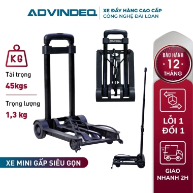 Xe đẩy hàng gấp gọn ADVINDEQ HT-MINI01 - Nhẹ, tặng dây buộc mini, giá 290.000 10