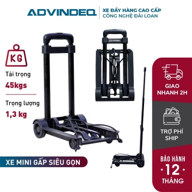 Xe đẩy hàng gấp gọn FUJIHOME HT-245 - Đi chợ, siêu thị, tặng dây buộc, BH 1 năm 9
