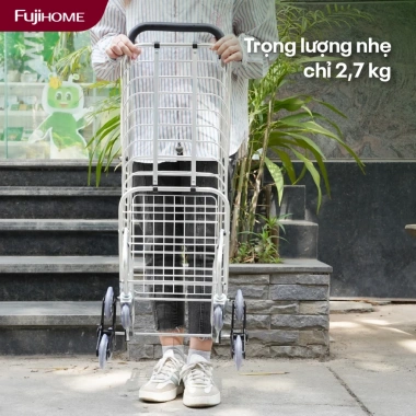 Xe đẩy hàng gấp gọn FUJIHOME SC-260NEW4 leo cầu thang 8 bánh siêu nhẹ 586.000₫ 9