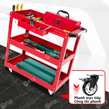 Xe đẩy hàng Kệ sắt 4 tầng chịu 100kg - Cao cấp, đa năng, giá ưu đãi 465k