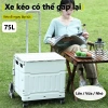Xe đẩy hàng nhẹ, khóa an toàn, bánh xe đổi hướng, không gian rộng rãi - Giá ưu đãi 658.000₫ 2