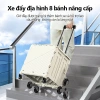 Xe đẩy hàng nhẹ, khóa an toàn, bánh xe đổi hướng, không gian rộng rãi - Giá ưu đãi 658.000₫ 3