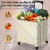 Xe đẩy hàng nhẹ, khóa an toàn, bánh xe đổi hướng, không gian rộng rãi - Giá ưu đãi 658.000₫ 4