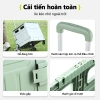 Xe đẩy hàng nhẹ, khóa an toàn, bánh xe đổi hướng, không gian rộng rãi - Giá ưu đãi 658.000₫ 7