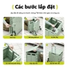 Xe đẩy hàng nhẹ, khóa an toàn, bánh xe đổi hướng, không gian rộng rãi - Giá ưu đãi 658.000₫ 9