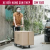 Xe đẩy hàng sàn thép 4 bánh FUJIHOME SH150 - Tải 100kg, bảo hành 12 tháng, 684.000₫ 2