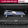 Xe đẩy hàng sàn thép 4 bánh FUJIHOME SH150 - Tải 100kg, bảo hành 12 tháng, 684.000₫ 3