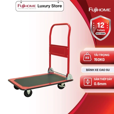 Xe đẩy hàng sàn thép FUJIHOME HT-415 150kg, nhập khẩu, chắc chắn gấp gọn, giảm 23%