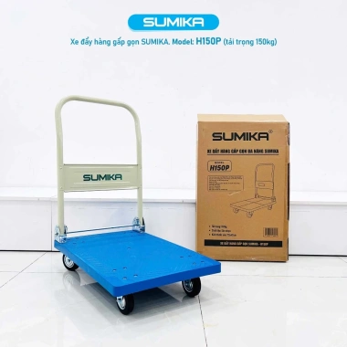Xe Đẩy Hàng SUMIKA H150/H150P/H300 – Gấp gọn, dùng cho sàn nhựa & thép, tiện lợi, giá 765.000 VND 4 Xe Đẩy Hàng SUMIKA H150/H150P/H300 – Gấp gọn, dùng cho sàn nhựa & thép, tiện lợi, giá 765.000 VND 4