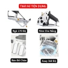 Xe đẩy Hỏa Tốc M10 nâng cấp bé sơ sinh, kèm bàn ăn dặm, đảo chiều gấp gọn Toyskingdom 6